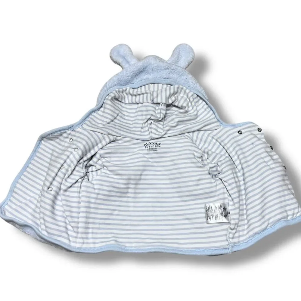 Bunnies by the Bay Retired Blue Cuddle Hooded Jacket with Pants Outfit Set 6-9M